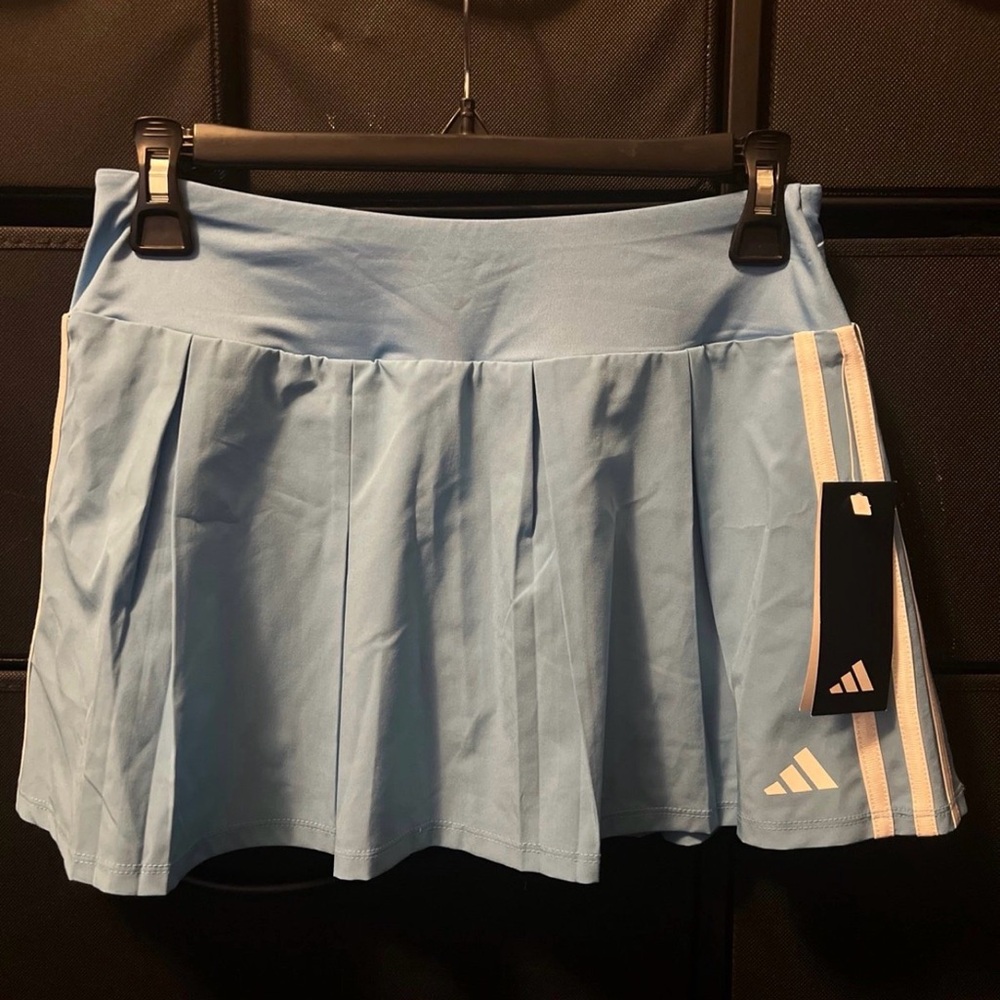 adidas Light Blue Pleated Skirt